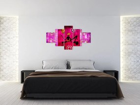 Obraz historycznego muralu (125x70 cm)