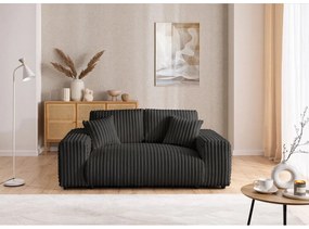 Ciemnoszara sztruksowa sofa 178 cm Justin – Ropez