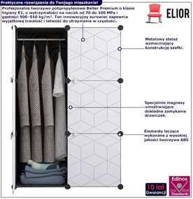 Nowoczesna Szafa Ubraniowa Modułowa Lano 5X