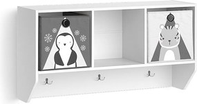 Półka ścienna pokój dziecięcy biały 31x107.2x56 luigi