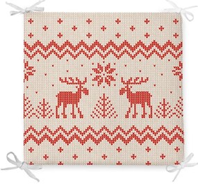 Poduszka na krzesło z domieszką bawełny Minimalist Cushion Covers Merry Christmas, 42x42 cm