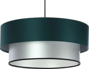 Lampa wisząca DOUBLE GREEN 60 zielona/srebrna