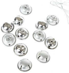 Zestaw ozdób świątecznych Jingle bells 12 szt., srebrny