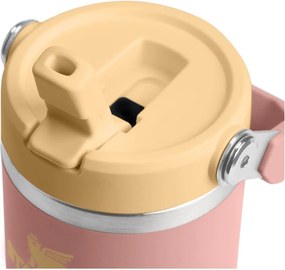 Brzoskwiniowy termos ze stali nierdzewnej 410 ml IceFlow™ Flip Straw 2.0 Tumbler Peach Rose – Stanley