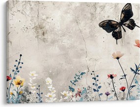 Obraz - Łąka w betonie (70x50 cm)
