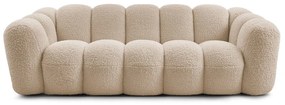 Jasnobrązowa sofa z materiału bouclé 232 cm Hippolyte – Bobochic Paris