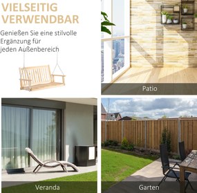 Outsunny huśtawka ogrodowa dla 2 osób 117 cm 69 cm x 60 cm