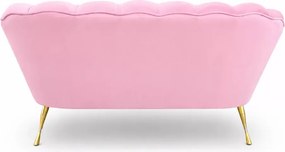 Nowoczesna sofa na wysokich nogach Muszelka w stylu glamour