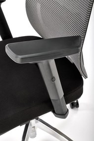 Fotel biurowy z regulacjami Admiral, zgodny z normą BHP