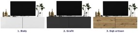 Ścienna szafka rtv dąb artisan - Merol 6X