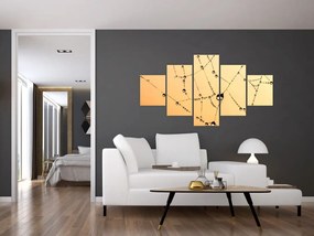 Obraz zroszonej pajęczyny (125x70 cm)