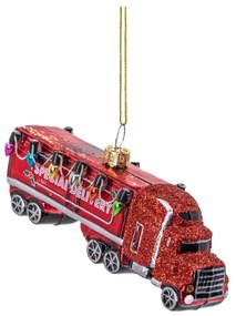 Szklana ozdoba świąteczna wykonana ręcznie 4,5 cm Red Truck – Sass & Belle