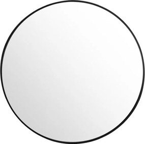 Lustro LOFT ścienne okrągłe łazienkowe do salonu sypialni loftowe Industrialne minimalistyczne : Kolor Stelaża - Czarny , Rozmiar - FI60