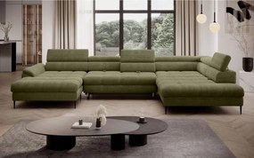 Narożnik EMPOLI XL układzie U z funkcją spania WERSAL