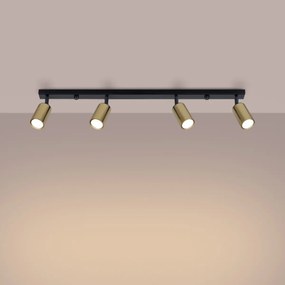 Listwa oświetleniowa WINX 4L czarna/złota SOLLUX  LIGHTING