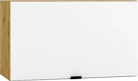 Wisząca szafka okapowa 60 cm biały + dąb artisan T0-M07