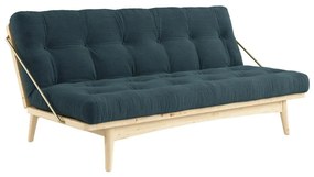 Sofa rozkładana ze sztruksową tapicerką Karup Design Folk Raw/Pale Blue