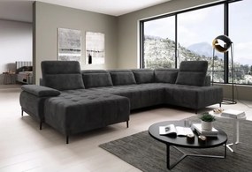 Narożnik FOCUS XL z elektryczną regulacją w tkaninie SALVADOR 15 WERSAL