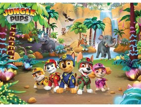 Fototapeta dla dzieci Paw Patrol Jungle Pups 252 x 182 cm, 4 części