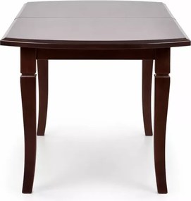 Elegancki rozkładany stół owalny Littoral 160-240 cm z laminowanym blatem i drewnianymi nogami