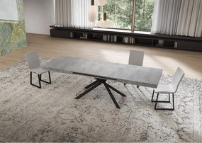 Stół rozkładany Niket 160/244x80 cm nogi betonowe antracytowe