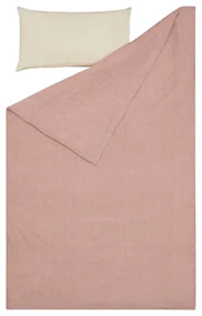 Różowo-beżowa bawełniana pościel dziecięca do łóżeczka z prześcieradłem 70x120 cm Giorgii – Kave Home