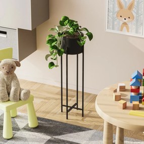 Metalowy stojak na kwiaty GED-025 Loft czarny