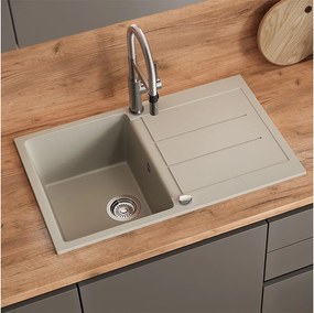 Zlewozmywak beżowy 78x50x20 kapstadt