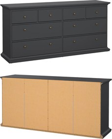 Szeroka komoda Paris 4+4 kolor szary