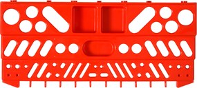 Tablica na narzędzia z półką ścienną 54 elementy Organizer warsztatowy Szary Czerwony | Aosom PL