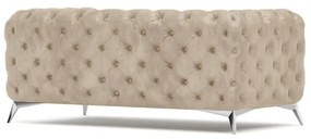 Beżowa aksamitna sofa 185 cm Chelsea – Ropez