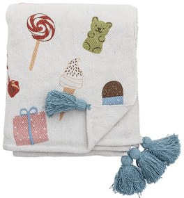 Biały koc dziecięcy 130x160 cm Sweets – Bloomingville Mini