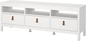Szafka pod telewizor z szufladami Madrid biały mat