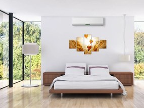 Obraz - Malowanie rąk pełnych miłości (125x70 cm)