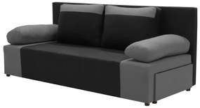Kanapa sofa 3 os z funkcją spania SONI Czarny/Szary