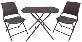 Zestaw mebli ogrodowych technorattanowych Austin wenge PATIO