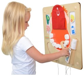 Masterkidz higiena jamy ustnej ścienna tablica sensoryczna flex montessori