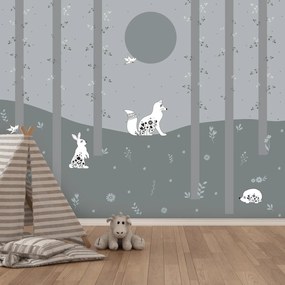 Fototapeta - Nocny las (196x136 cm)