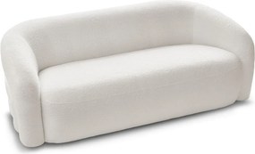 Biała sofa z materiału bouclé 193 cm Elina – Bobochic Paris