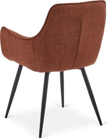 Krzesło Tapicerowane do Jadalni EDRICK Rude Nowoczesne Loft