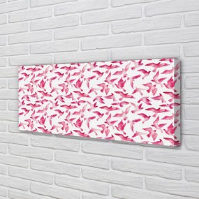Obraz drukowany na płótnie Egzotyczne Różowe Ptaki