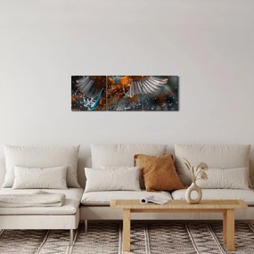 Obraz - Styczeń (z zegarem) (90x30 cm)