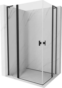 Mexen Mist L Duo kabina prysznicowa uchylna 100 x 90 cm, transparent, czarna - 8A4L-100-090-70-00