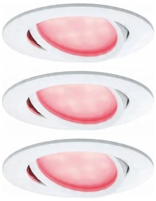 Paulmann 93940 -ZESTAW 3x LED RGBW/2W IP23 Ściemnialna łazienkowa oprawa wpuszczana 230V