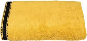Ręcznik kąpielowy z bawełny w kolorze żółto-okrągłym 70 x 130 cm Gruby i miękki
