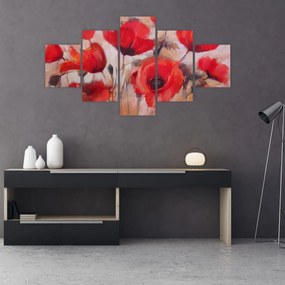 Obraz - Wilcze maki (125x70 cm)