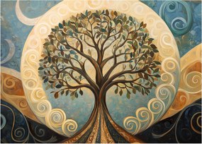 Obraz – Drzewo życia i spirale (70x50 cm)