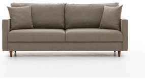 Jasnobrązowa rozkładana sofa 210 cm Eva – Balcab Home