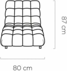 Szezlong pikowany Gat 80 z funkcją relaxu chesterfield