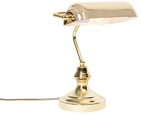 Klasyczna lampa stołowa / lampa notariusza mosiądz - Banker klasyczny/Antyczny Oswietlenie wewnetrzne